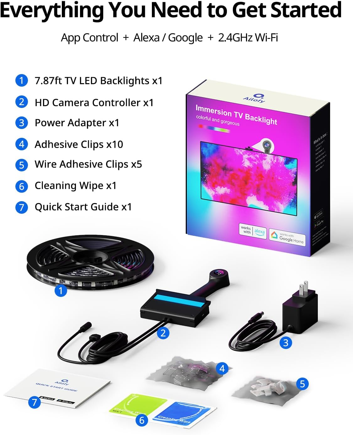 Smart LED TV Backlight with Camera Sync and App Control