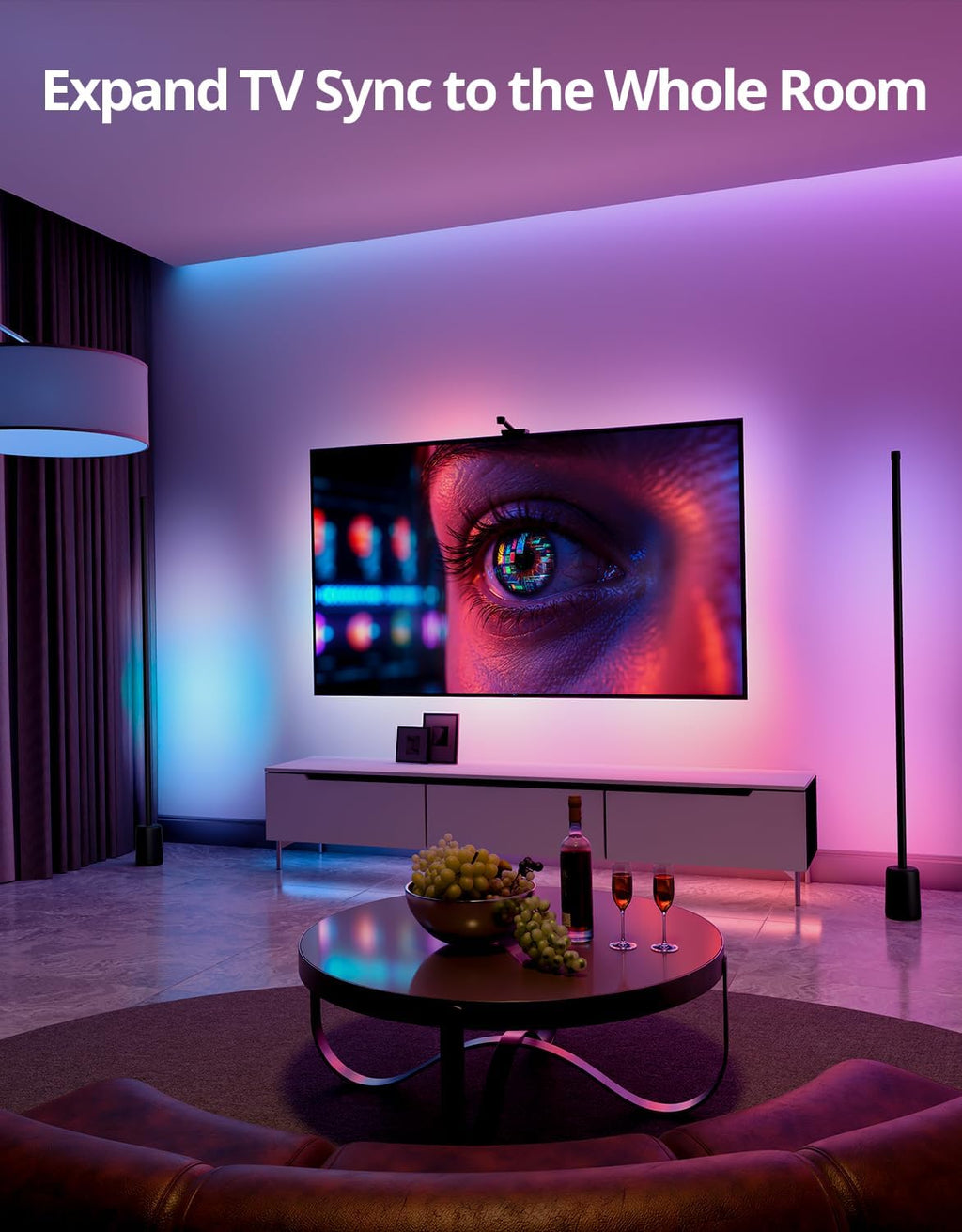 Smart LED TV Backlight with Camera Sync and App Control