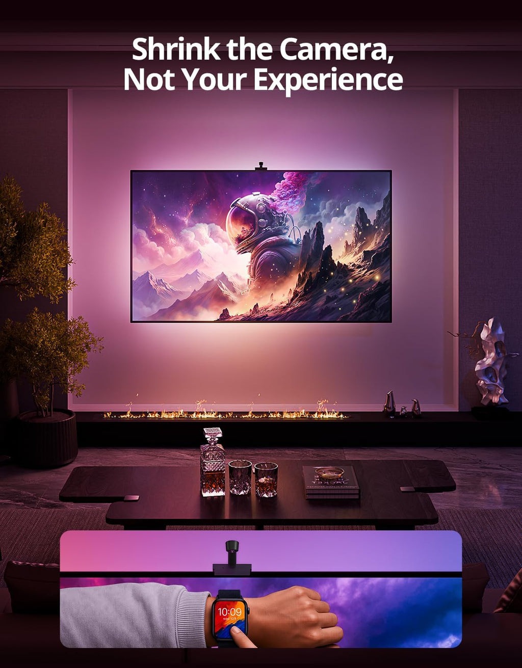 Smart LED TV Backlight with Camera Sync and App Control