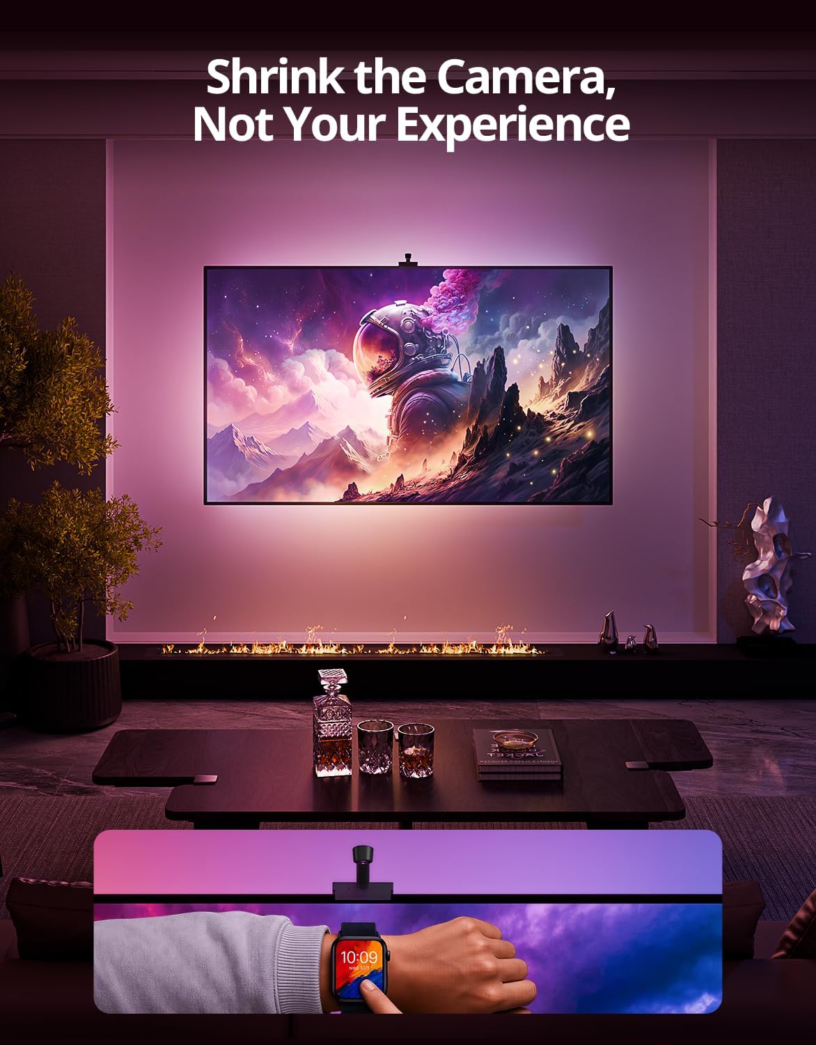 Smart LED TV Backlight with Camera Sync and App Control