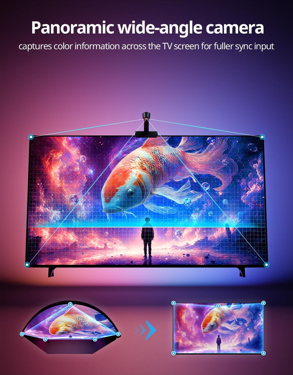 Smart LED TV Backlight with Camera Sync and App Control