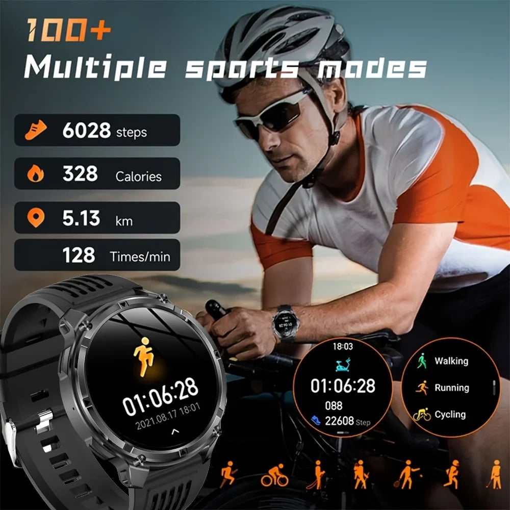 Rugged GPS Smart Watch For Men – 10ATM Waterproof