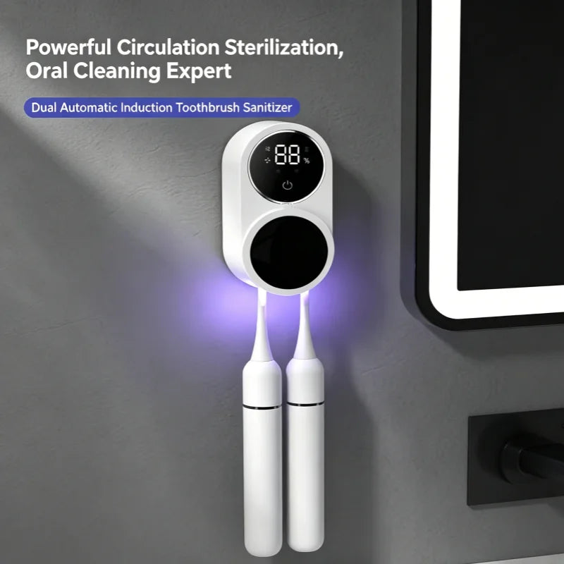 UV Travel Toothbrush Sterilizer Case With LED Display