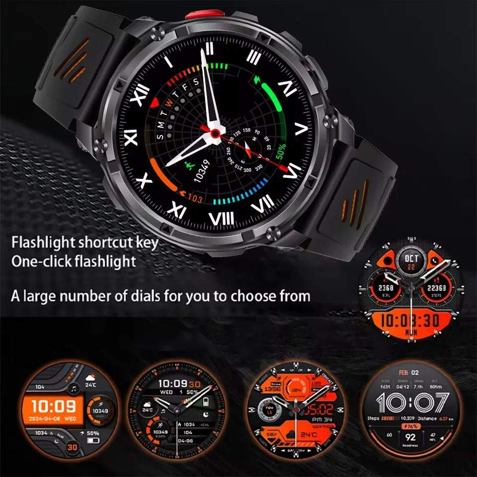 Rugged GPS Smart Watch For Men – 10ATM Waterproof