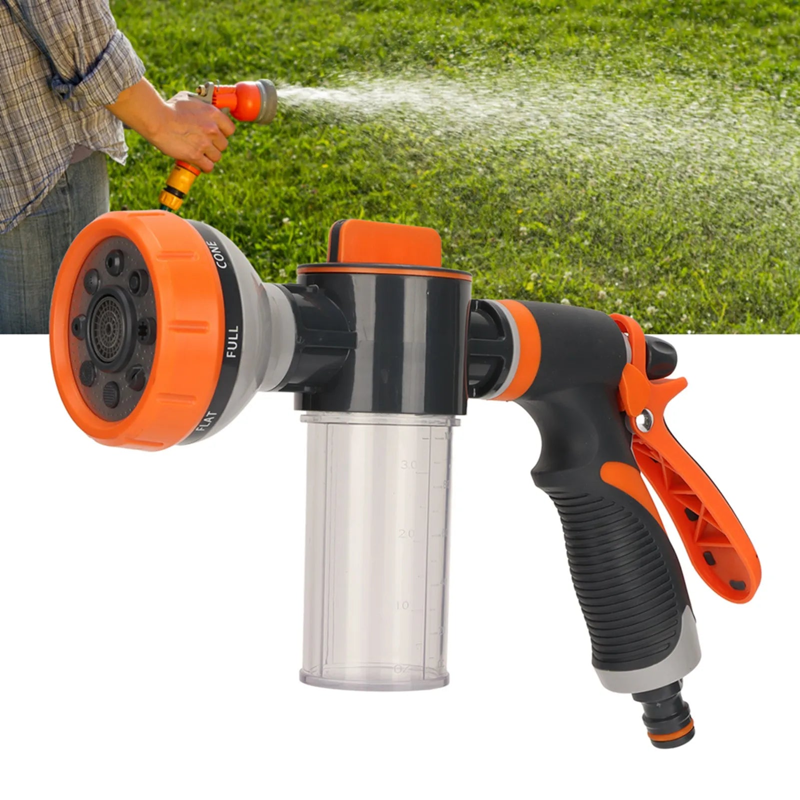 High Pressure Garden Foam Sprayer with 8 Spray Modes