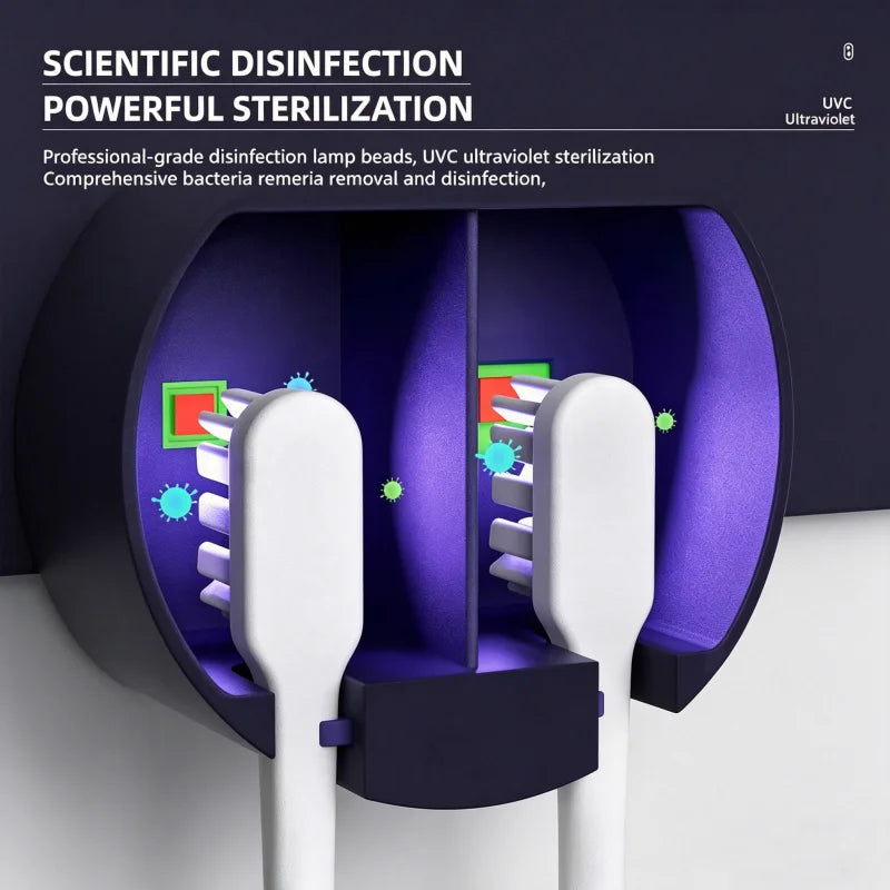 UV Travel Toothbrush Sterilizer Case With LED Display