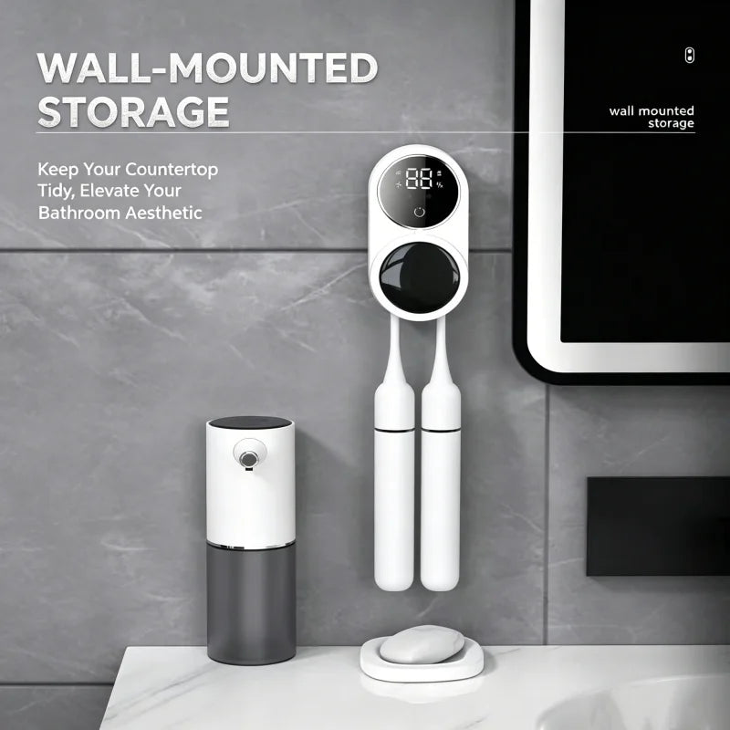 UV Travel Toothbrush Sterilizer Case With LED Display